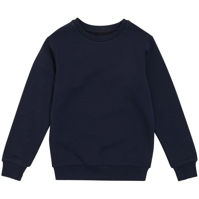 M&S Unisex Regular Fit School Sweatshirt, 5-6 Years, Navy