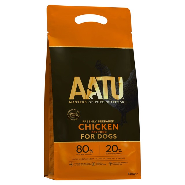 AATU 80/20 chicken dry dog food 1.5kg - British product