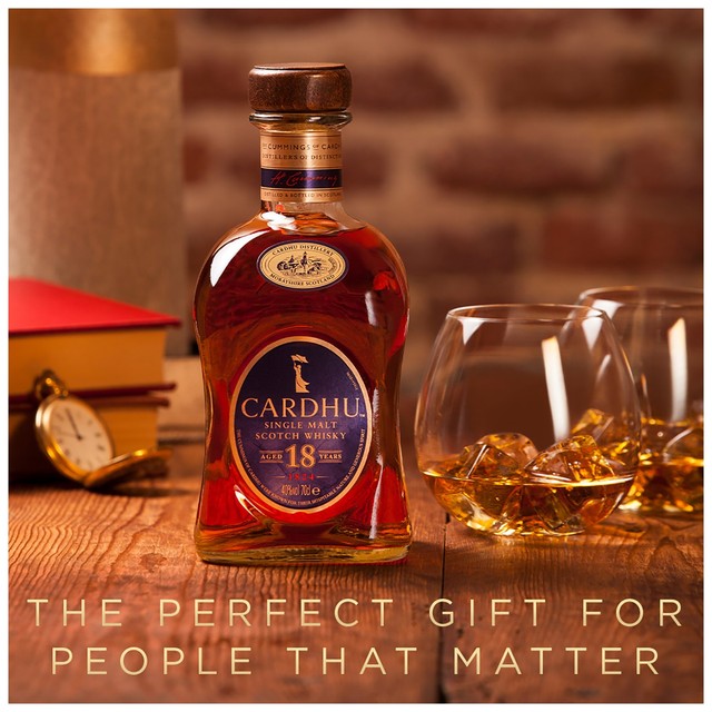 Cardhu 18 Year Old single malt whisky 70cl - British product