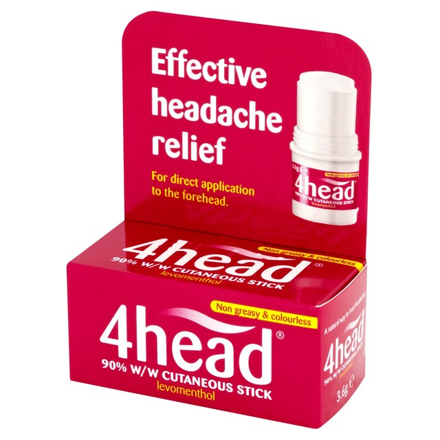 4head headache relief stick 3.6g, UK version