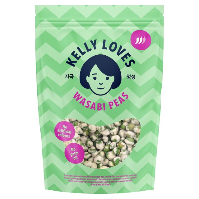 Kelly Loves wasabi peas snack 90g, UK version