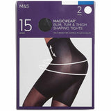 M&S 15 Denier Magicwear Tights Medium Black, imported from the UK