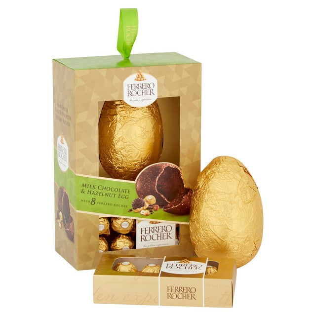 Ferrero Rocher large hazelnut milk chocolate egg (British brand)