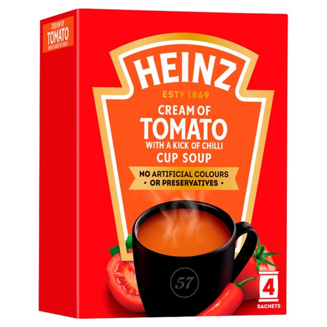 Heinz Cream of Tomato and Chilli Cup Soup 88g, UK version