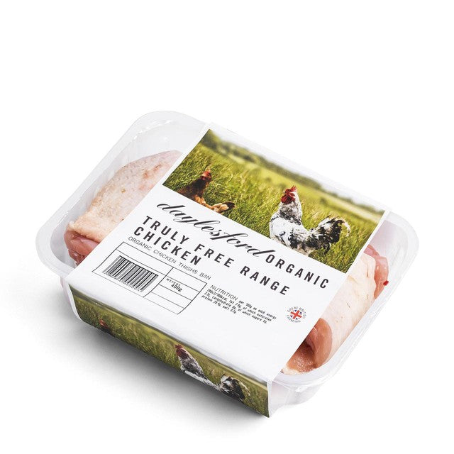 Daylesford Organic chicken thighs 500g - British product