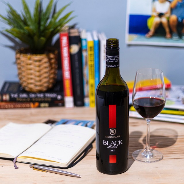 McGuigan Black Label Red wine 75cl, imported from the UK