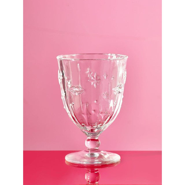 Eleanor Bowmer wine glasses lips and stars (British brand)