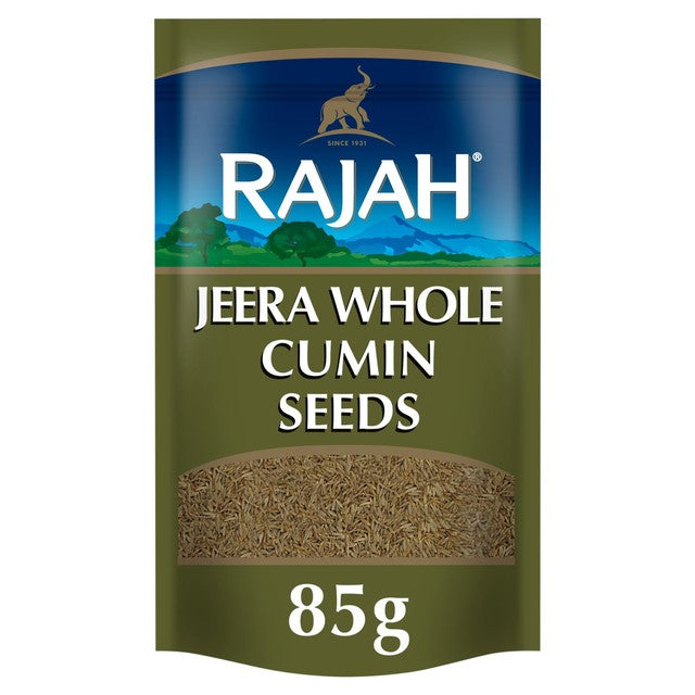 Rajah Whole Cumin Seeds 85g, imported from the UK