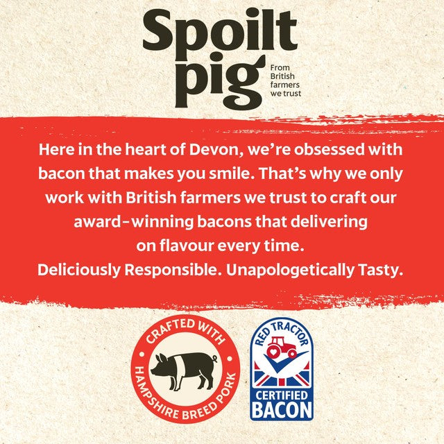 Spoiltpig smoked dry cured back bacon 184g (British brand)