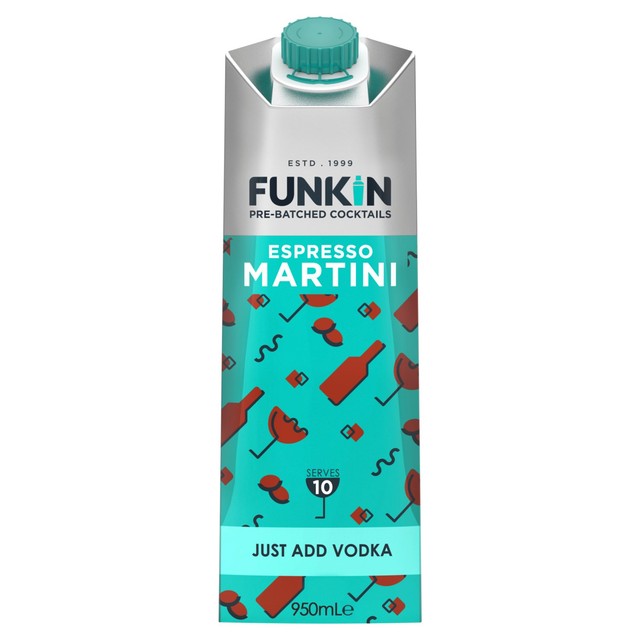Funkin Espresso Martini Cocktail Mixer 950ml - British product
