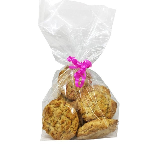 Anniversary House clear cello treat bags with ties pack of 20 - British product