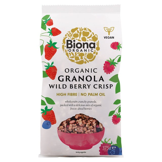 Biona wild berry granola 375g - British product