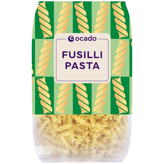 Ocado Fusilli pasta 500g, imported from the UK