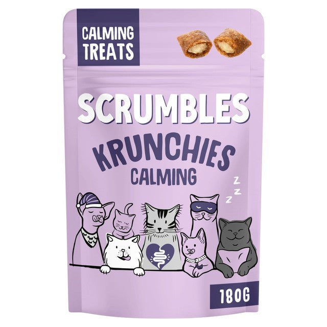 Scrumbles cat treats Calming Krunchies, UK version