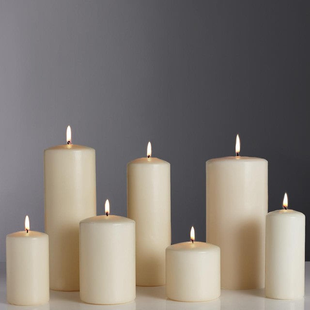 M&S wide pillar candle, imported from the UK