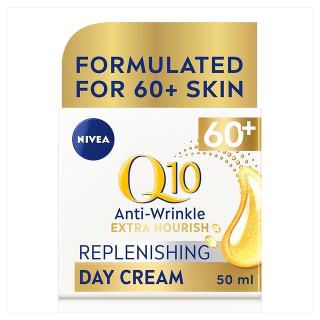 Nivea Q10 Anti-Wrinkle 60+ Day Cream 50ml, imported from the UK