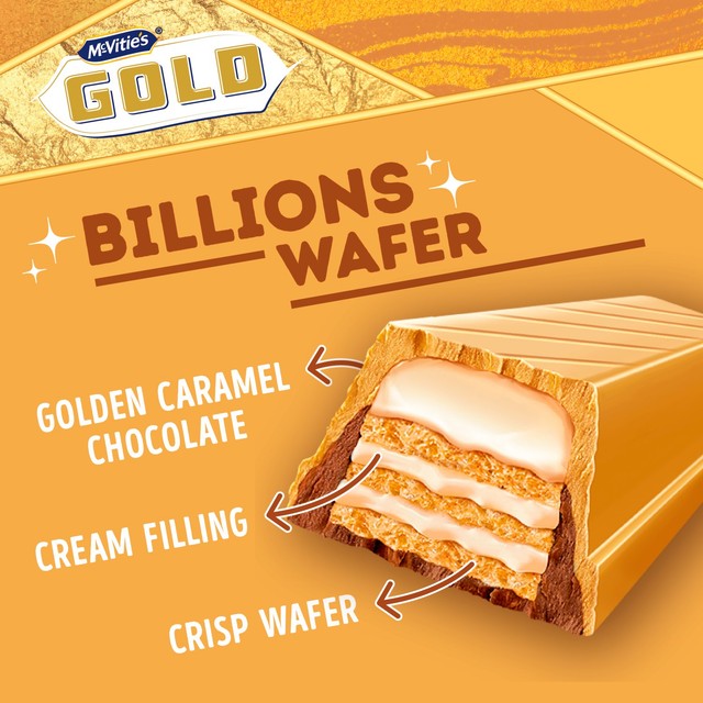 McVitie's Wafer Bar Golden Caramel 39g , imported from the UK