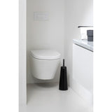 Brabantia toilet brush and holder in Matte Black - British product
