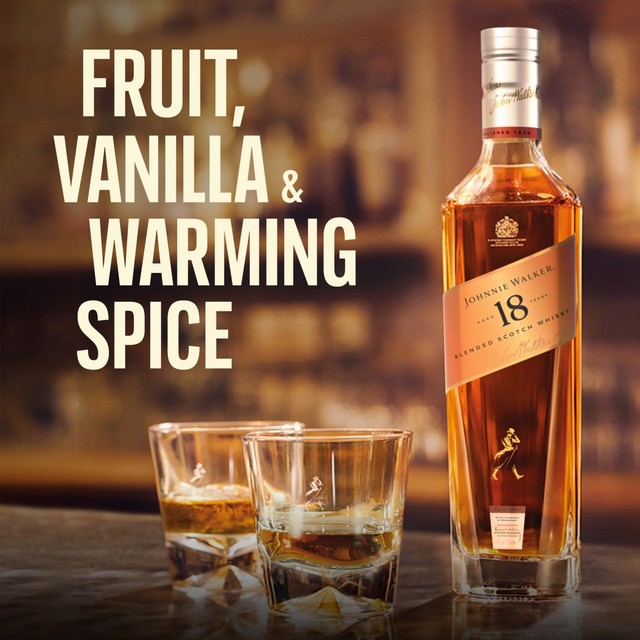 Johnnie Walker 18 Year Old blended Scotch whisky 70cl, UK version