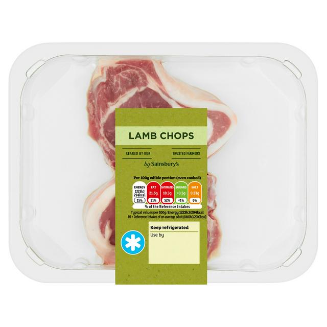 Sainsburys Northern Irish Lamb Chops 170g