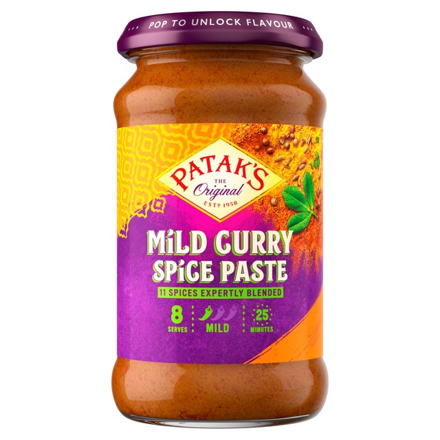 Patak's Mild Curry Spice Paste 283g, imported from the UK