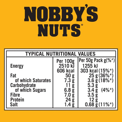 M&S Nobby's Nuts Classic Dry Roasted Peanuts 50g- Buy online at McGrocer
