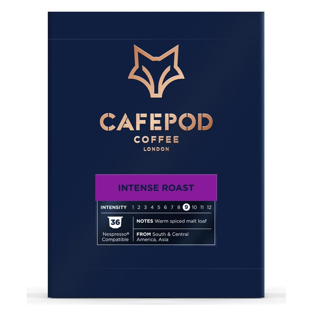 CafePod Intense Roast coffee pods 36 pods - British product