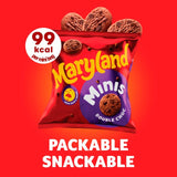 Maryland double chocolate mini cookies 118.8g multipack, imported from the UK