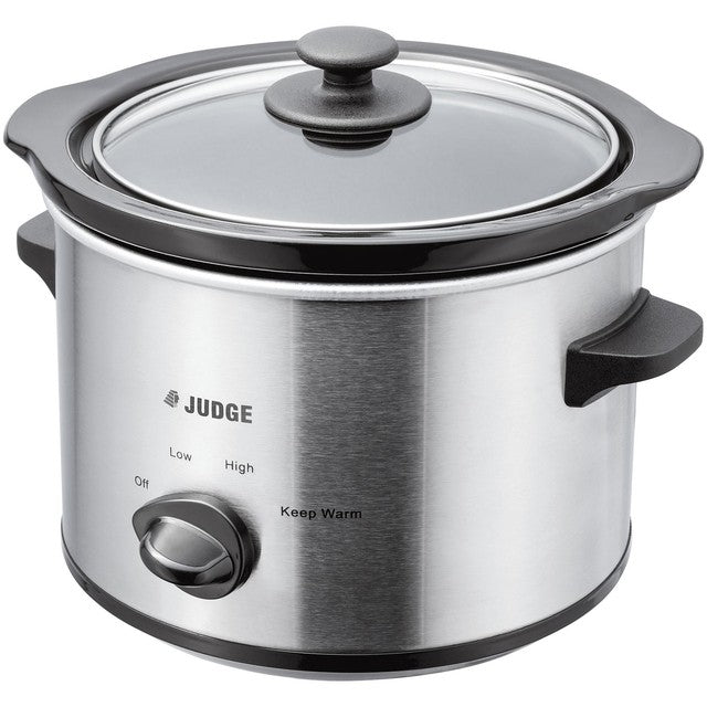 Judge 1.5L slow cooker with removable ceramic pot, imported from the UK