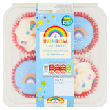 Sainsburys Rainbow Cupcakes x4