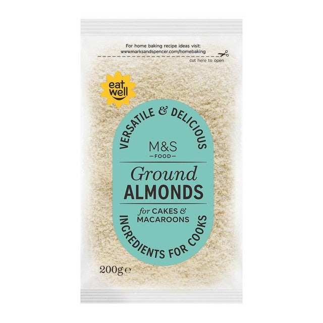 M&S Ground Californian Almonds 200g, imported from the UK