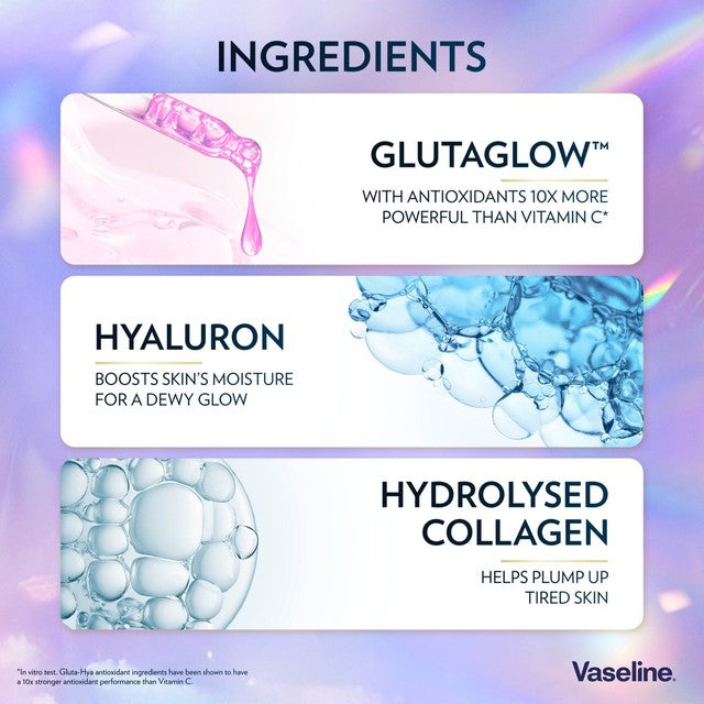 Vaseline Gluta-Hya Overnight Radiance body lotion 200ml (British brand)