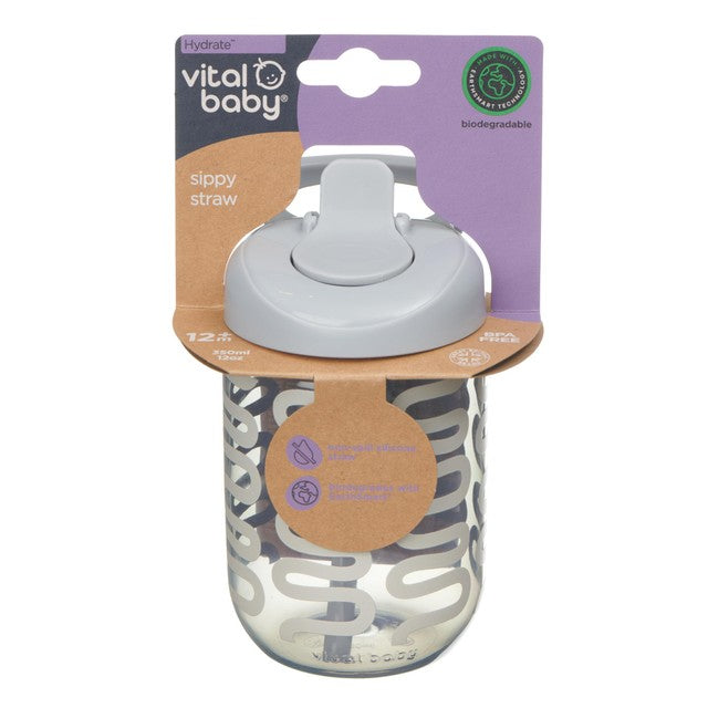 Vital Baby sippy straw cup natural sky 350ml (British brand)