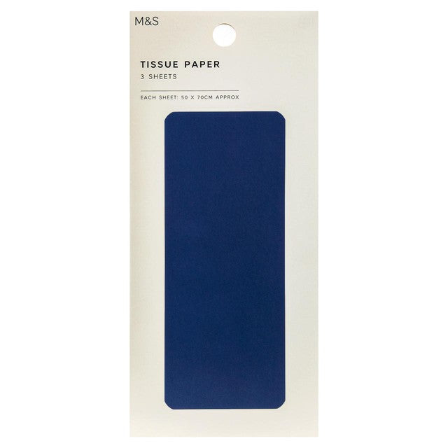 M&S blue tissue paper 50x70cm, UK version