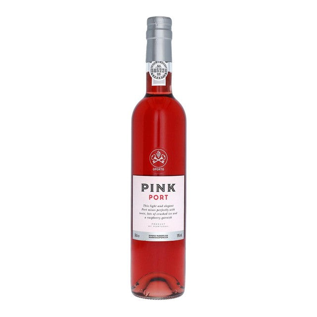 M&S pink port wine 50cl, imported from the UK