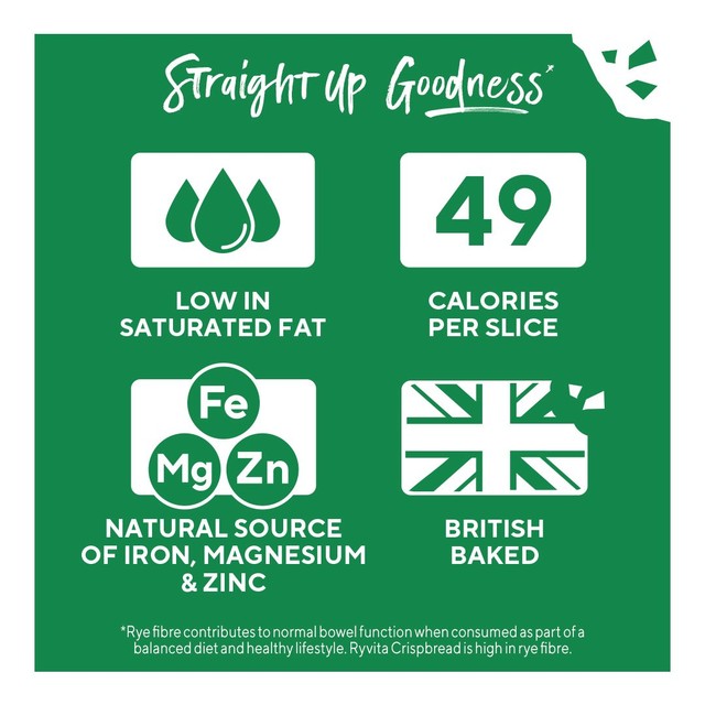 Ryvita Crispbread Pumpkin Seed & Oat 200g, imported from the UK