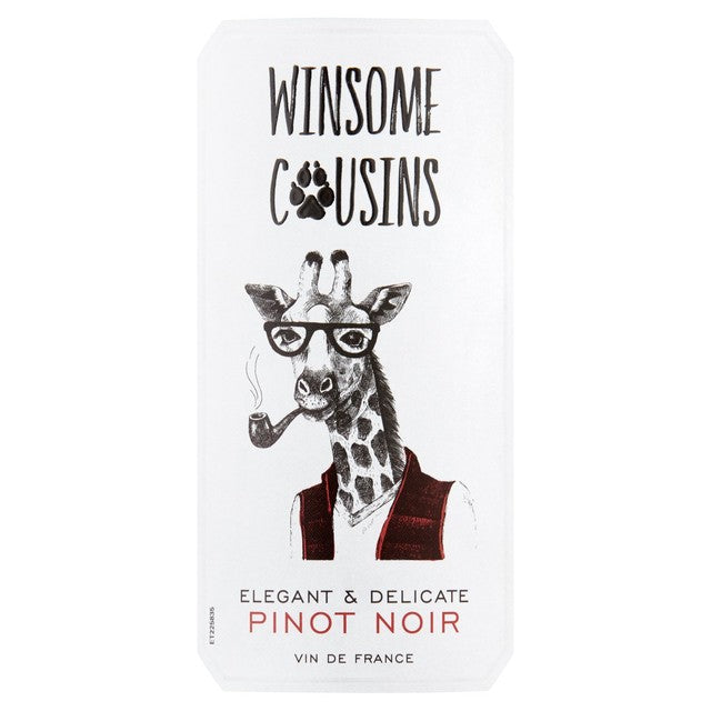 Winsome cousins Pinot Noir red wine 75cl (British brand)