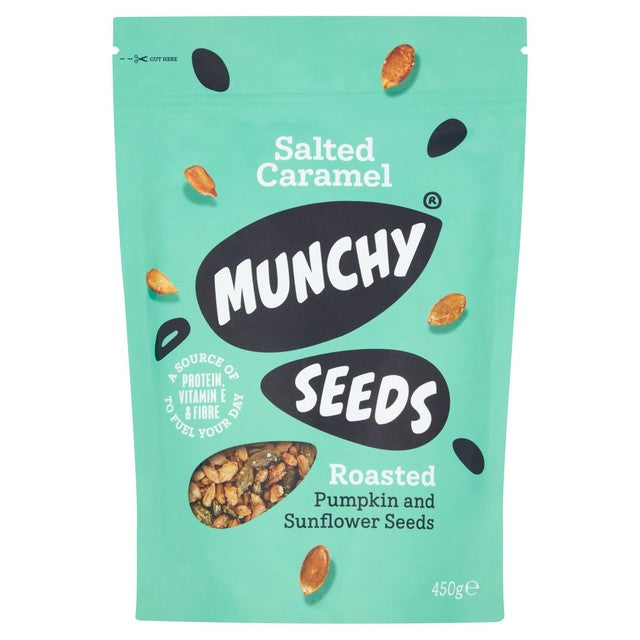 Munchy Seeds Salted Caramel roasted seeds 450g, imported from the UK