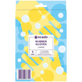 Ocado regular household rubber gloves large, imported from the UK