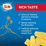 Dole canned pineapple chunks in juice 227g - British product