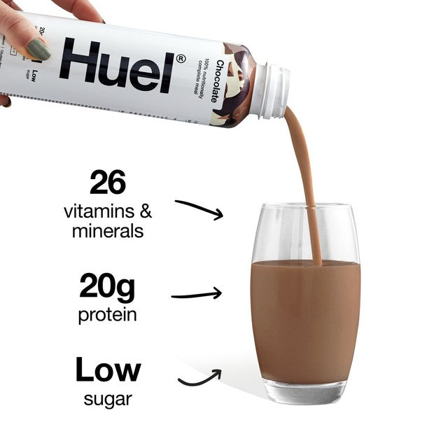 Huel chocolate nutritional meal drink 500ml, UK version