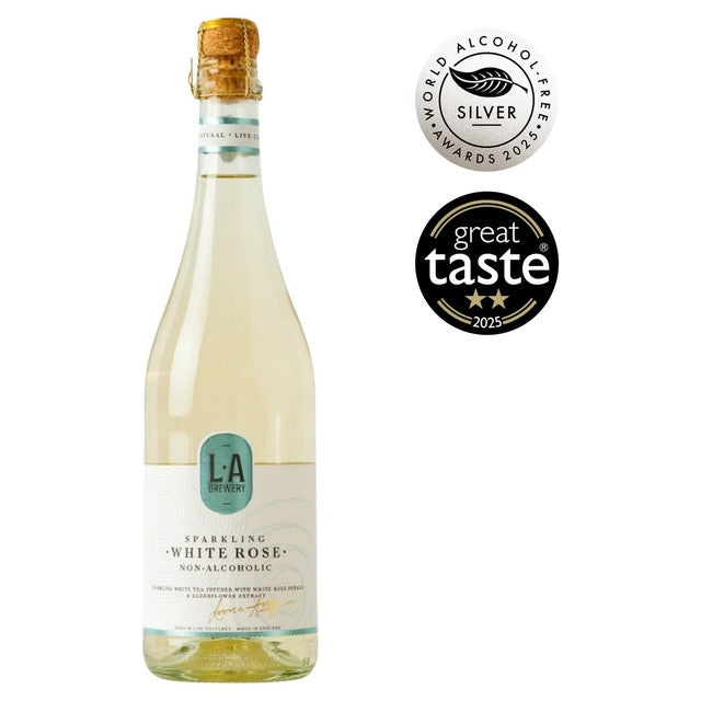 LA Brewery sparkling rose kombucha drink 750ml, UK version