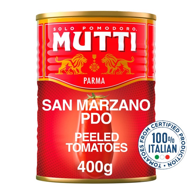 Mutti San Marzano peeled tomatoes 400g, imported from the UK