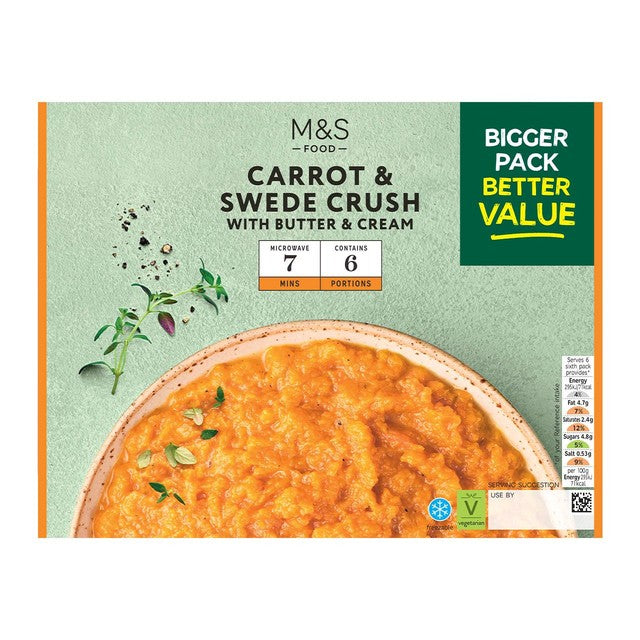 M&S Karotten- und Sellerie-Crush Familienpackung 600g (Britische Marke)