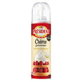 President vanilla spray cream aerosol can, imported from the UK