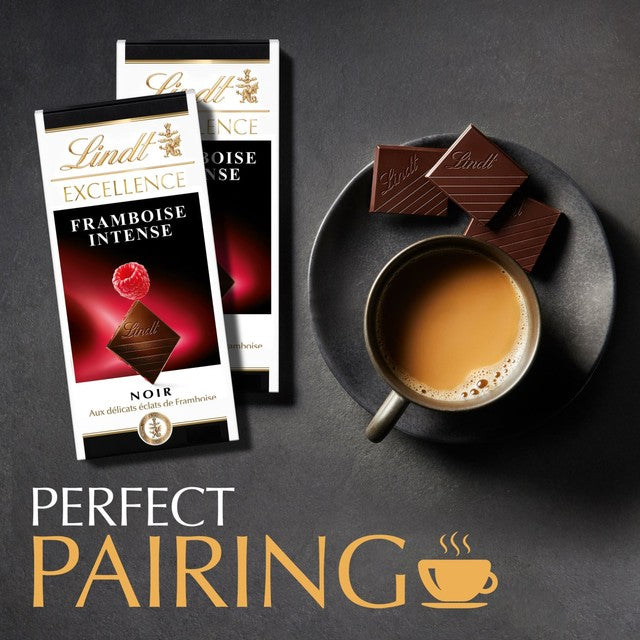 Lindt Excellence Dark Raspberry Chocolate Bar 100g, UK version