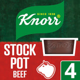 Knorr beef stock pots 4 x 28g, UK version
