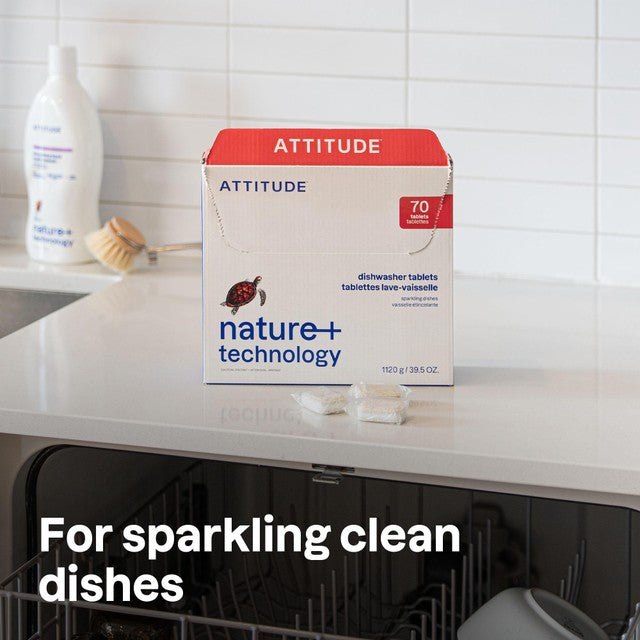 Attitude Solube Eco-Pouches dishwasher tablets - British product