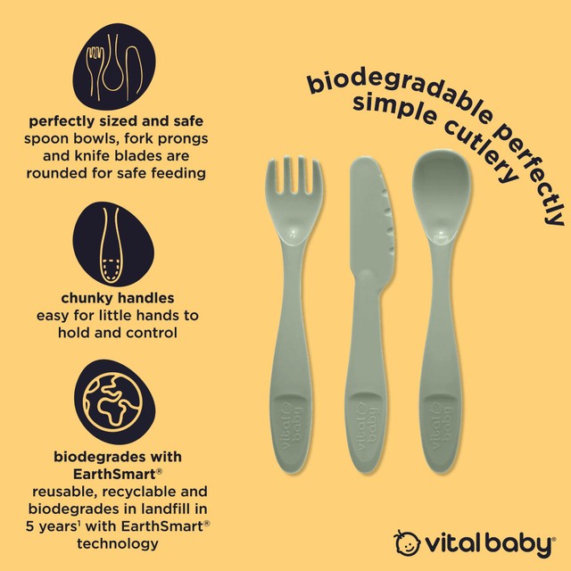 Vital Baby natural cutlery set 15pk (British brand)