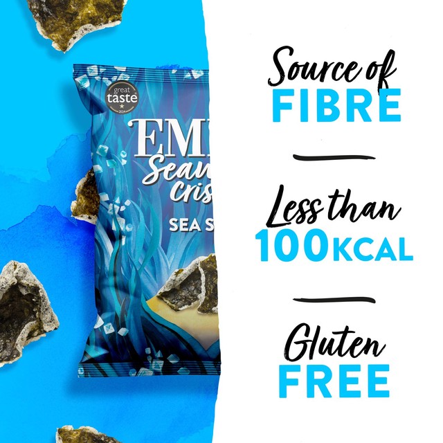 Emily Seaweed Crisps Sea Salted 18g - British product